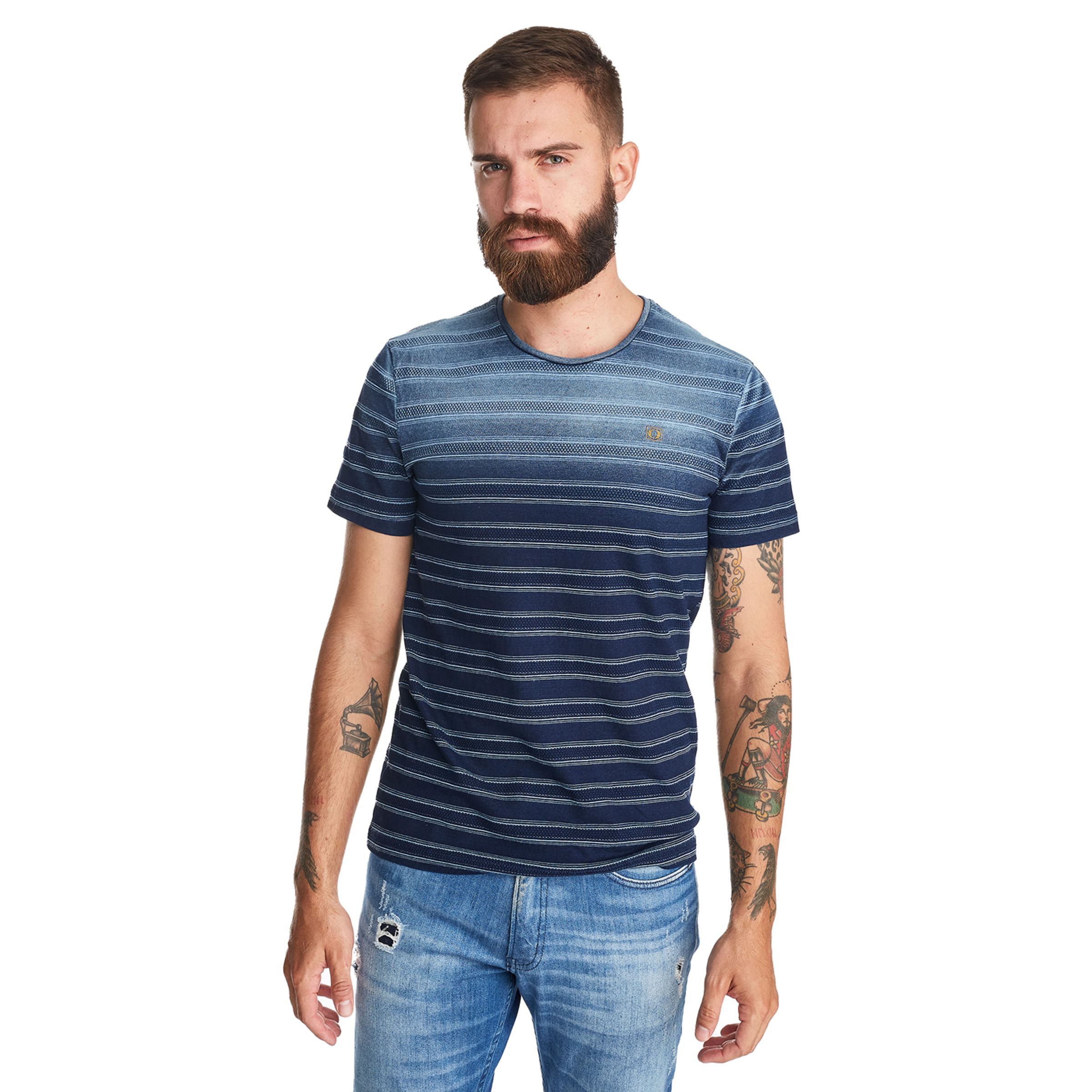 Camiseta-Masculina-Convicto-Indigo-Listrada